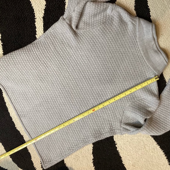 Talbots Light Grey 100% Merino Wool Tight Knit Blazer Cardigan Sweater 
Sz XLP - Picture 7 of 12